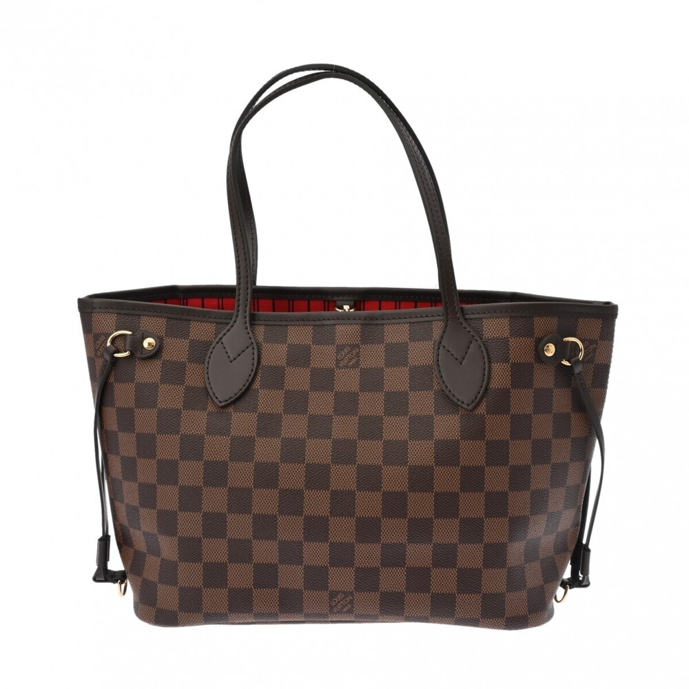 Louis Vuitton Damier Neverfull Brown Canvas Handbag